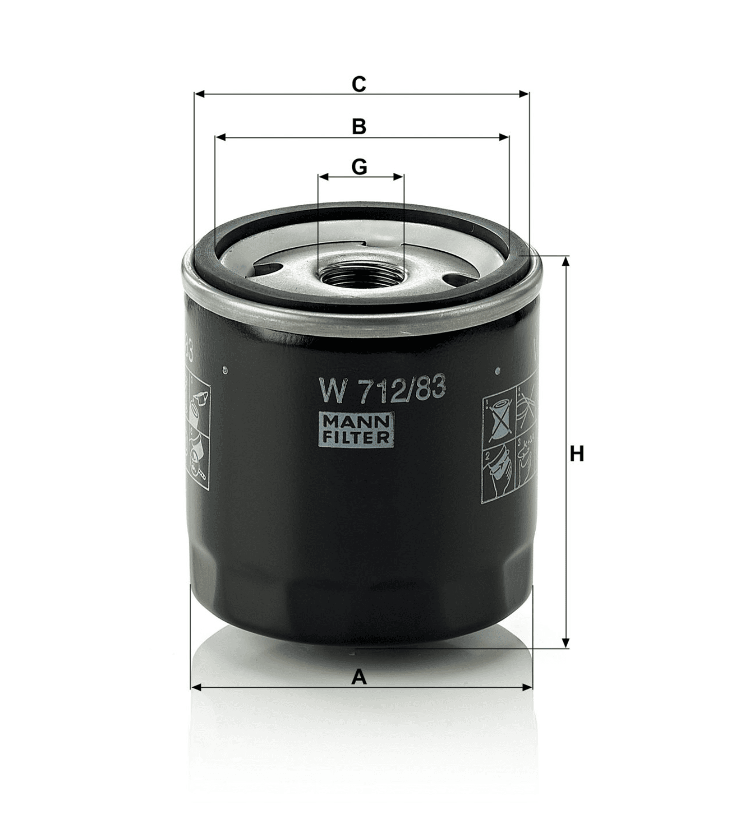 MANN Filter W 712/83 thumbnail 2