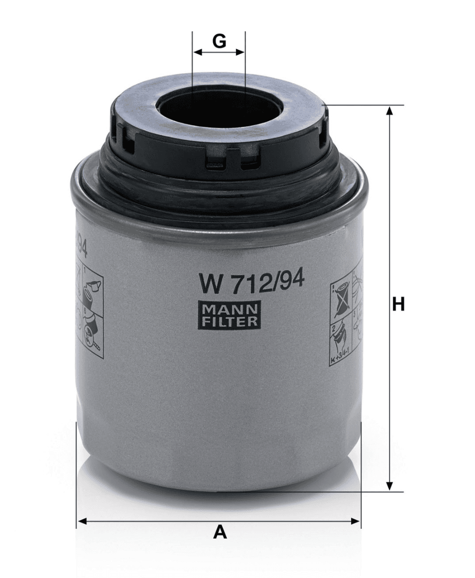 MANN Filter W 712/94 thumbnail 2